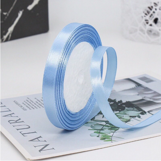 Sỉ 1 cây/10 Cuộn Ruy Băng lụa 1cm nhiều màu - cuộn 22m