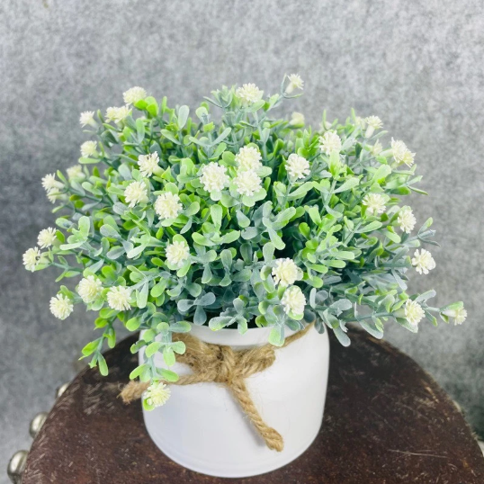 Hoa giả - Chậu hoa tú cầu để bàn, decor trang nhà nhà cửa cực đẹp