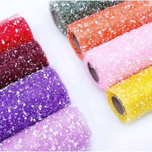 Lưới Tuyết Gói Hoa - 1 cuộn Giấy Gói Hoa Lưới Tuyết - Bản 50cm*4m