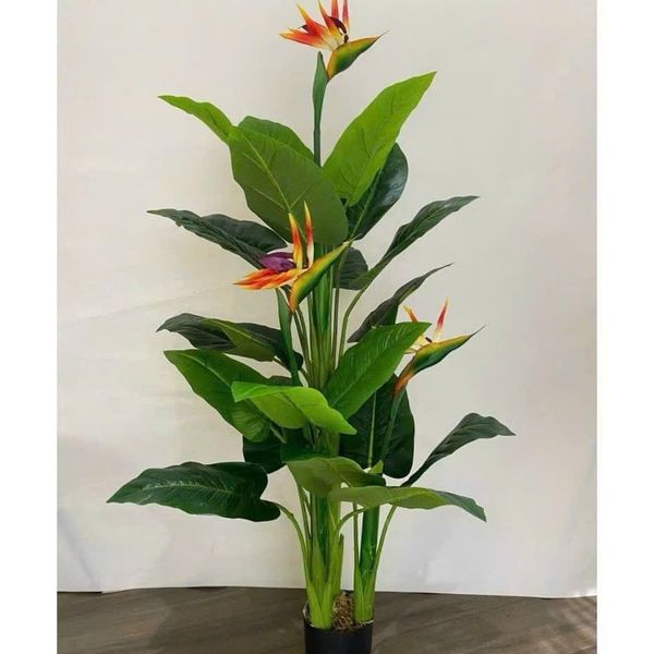 Cây Giả - Cây hoa rum, Cây thiên điểu, Cây môn hồng trang trí nhà cửa - Cây giả decor