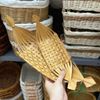 Thuyền tre decor trang trí đựng đồ ăn, hoa quả, trang trí đựng oản