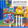 Bút lông màu Marker - 2 đầu hộp nhựa Deli cao cấp - Tô màu vẽ tranh chuyên nghiệp