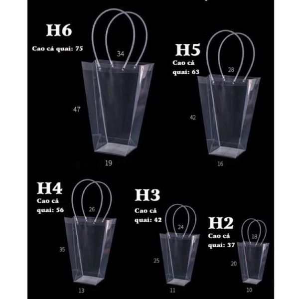 Túi Nhựa Trong Suốt Đựng Bó Hoa Tươi - Hoa Sáp - Quà Tặng Cực Đẹp