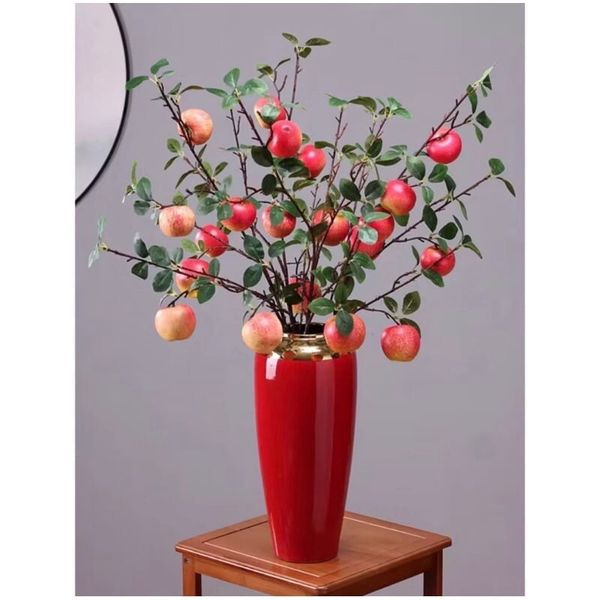 Cành quả táo giả - Thân mốc trang trí nhà cửa, cắm lọ hoa để bàn - Giống thật 99%