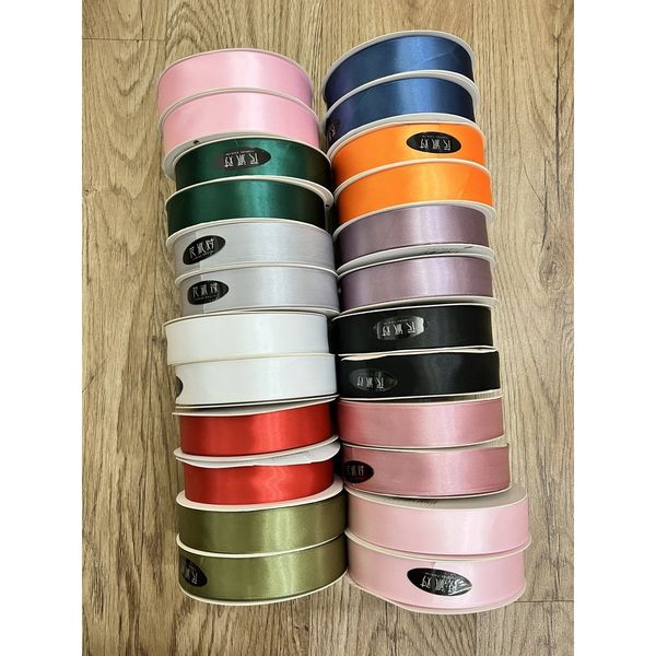 Cuộn 45met - Ruy băng lụa bản 2,5cm -loại đẹp