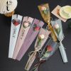 Tập 20 túi đựng hoa 1 bông chữ love khổ 14cm*40cm