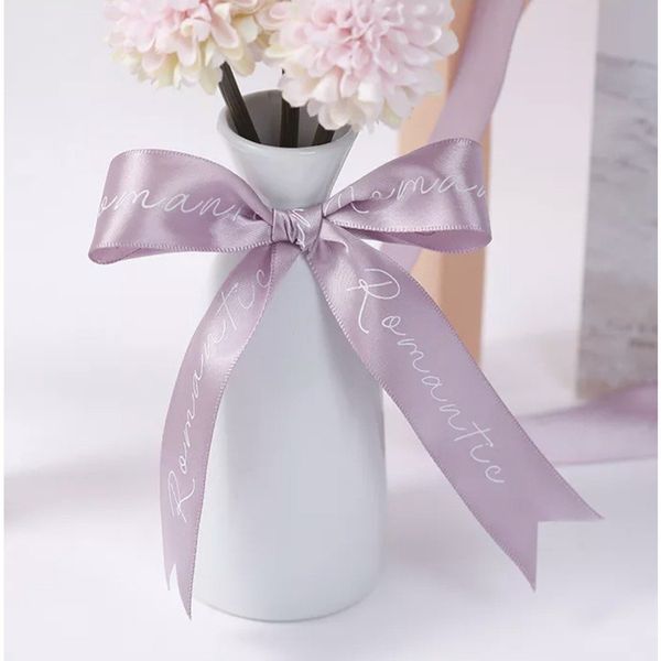 Ruy băng in chữ Romantic bản 2cm ( Cuộn 45m)