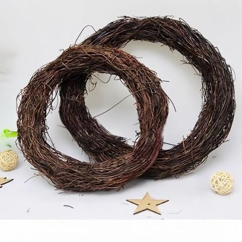 Vòng kết hoa - Vòng dây rừng làm vòng nguyệt quế giáng sinh - Vòng hoa treo cửa trang trí, Decor giáng sinh