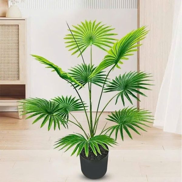 Cây Giả - Cụm cọ giả 12 lá cao cấp - Decor Trang trí nhà cửa