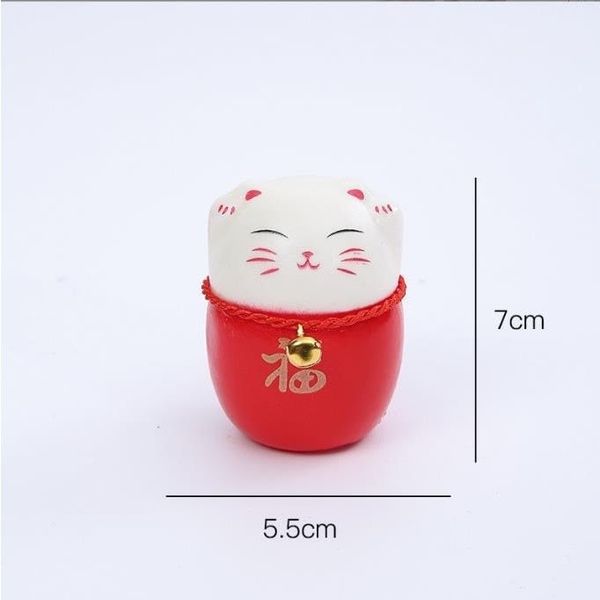 Mèo Thần Tài Xốp Decor Trang Trí Vòng Đào, Hoa Tết