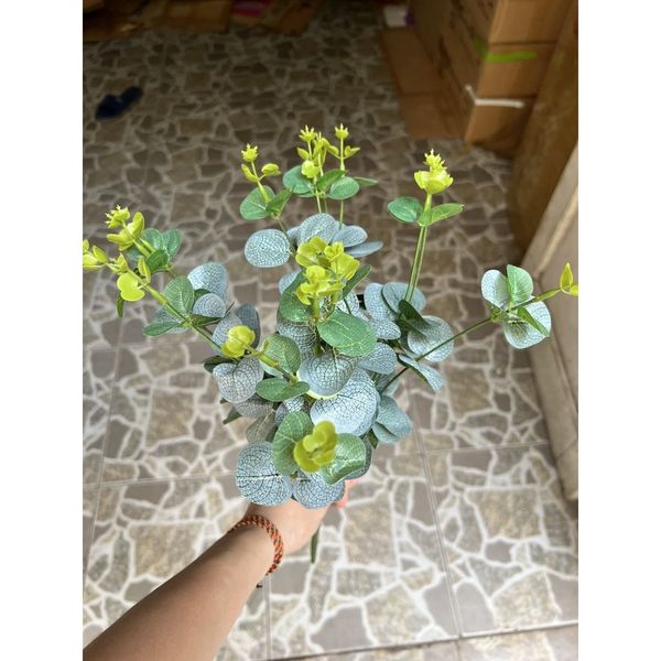 Cụm lá táo , tạo điểm nhấn 16 nhánh - hàng đẹp giống thật