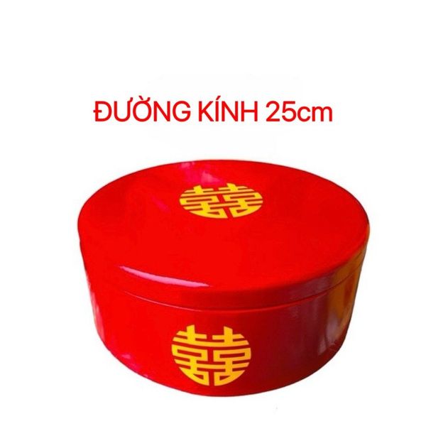 Tráp xin dâu - Tráp dạm ngõ - Tráp cưới hỏi - Kèm khăn nhung chữ Hỷ phủ tráp