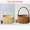 Giỏ mây - Làn mây cắm hoa - Lẵng mây cắm hoa - Decor trang trí