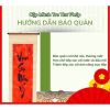 Cặp mành tre câu đối đỏ viết chữ Thư Pháp - Mành tre câu đối đỏ Decor trang trí Tết