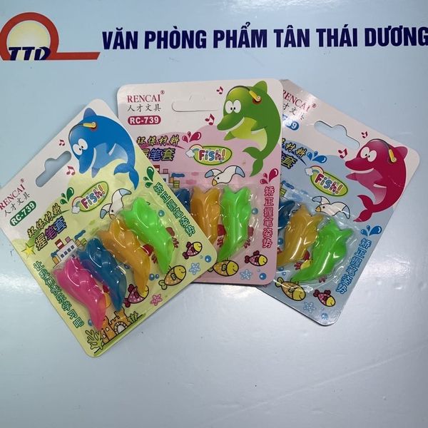 Cá Định Vị Tay Cầm Tập Viết (4 chiếc) -  Định Vị Tay Cầm Bút Cho Bé