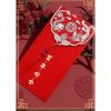 Set 2 chiếc Lì Xì đỏ mừng đám cưới, mừng năm mới - Lì Xì đỏ kèm tua rua giấy nhũ cao cấp và sang trọng