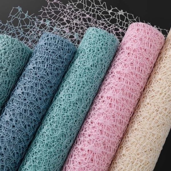 Lưới Nhện Gói Hoa-Giấy gói hoa đủ màu - Lưới Cuộn Sợi 50cm x 5m