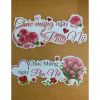 Banner Happy Birthday - Chúc mừng sinh nhật, tag cài thiệp, lãng hoa giỏ quà (Ngẫu Nhiên)