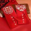 Set 2 chiếc Lì Xì đỏ mừng đám cưới, mừng năm mới - Lì Xì đỏ kèm tua rua giấy nhũ cao cấp và sang trọng
