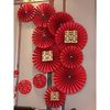 Set 6 quạt giấy - Decor trang trí nhà cửa - Trang trí Tết