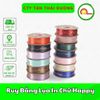 Ruy Băng Lụa In Chữ Happy Bản 2,5cm- Cuộn To Loại đẹp