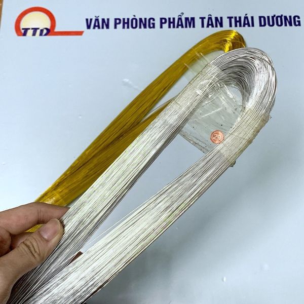1kg = 370 SỢI Kẽm Xi Làm Hoa Kim Tiền -Cành Vàng Lá Ngọc- Cây Tiền - Hoa Len Sợi - Handmade