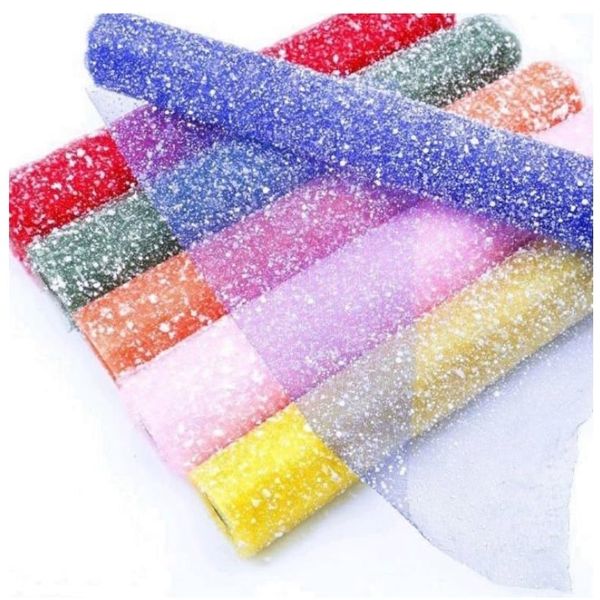 Lưới Tuyết Gói Hoa - 1 cuộn Giấy Gói Hoa Lưới Tuyết - Bản 50cm*4m