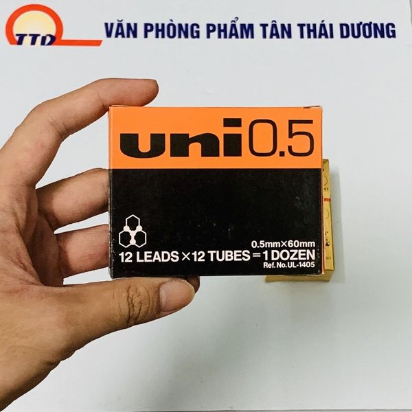 Ruột Chì Kim Uni 2B-0.5mm - Ngòi Chì Kim Uni Nhật Bản