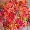 100Gram Chun buộc tóc nhiều màu- chun nịt dùng 1 lần