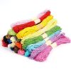 Dây thừng cói giấy kim tuyến đủ màu trang trí hộp quà, bó hoa, làm đồ handmade