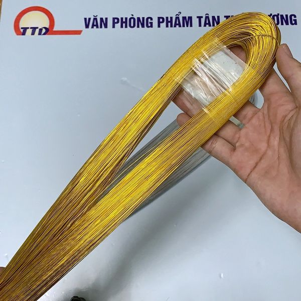 1kg = 370 SỢI Kẽm Xi Làm Hoa Kim Tiền -Cành Vàng Lá Ngọc- Cây Tiền - Hoa Len Sợi - Handmade
