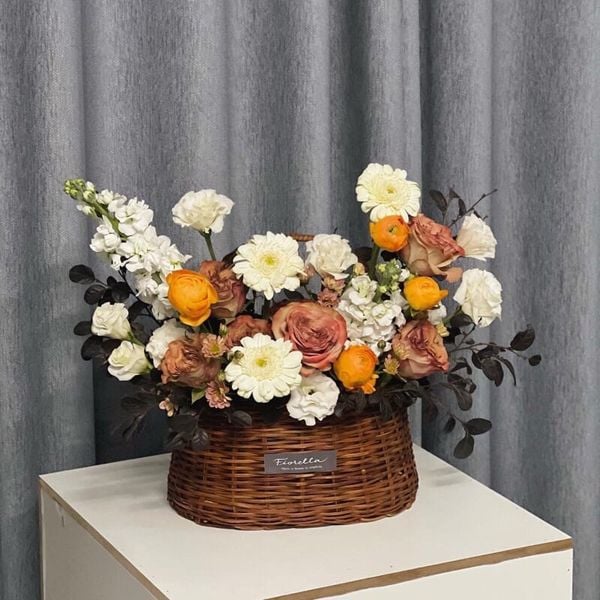 Giỏ mây - Làn mây cắm hoa - Lẵng mây cắm hoa - Decor trang trí