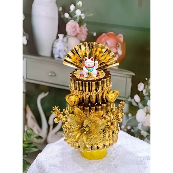 1 Tờ Tiền USD Mạ Vàng, Đồng Đô La Mạ Vàng Làm Tháp Tỏi, Làm Oản, Giỏ Hoa, Tháp Bánh Tháp Nước Tài Lộc, Giỏ Quà Tết