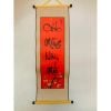 Cặp liễn mành thư pháp - Câu đối gấm, Mành thư pháp trang trí Tết - Decor dân gian ngày Tết