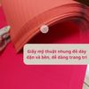 Giấy Gấp Quạt Trang Trí Tết,Giấy Đỏ Gấp Quạt Có Nếp Chất Liệu Nhung 1 Tờ 54x79cm