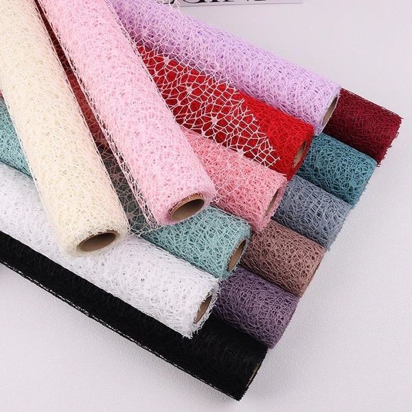 Lưới Nhện Gói Hoa-Giấy gói hoa đủ màu - Lưới Cuộn Sợi 50cm x 5m