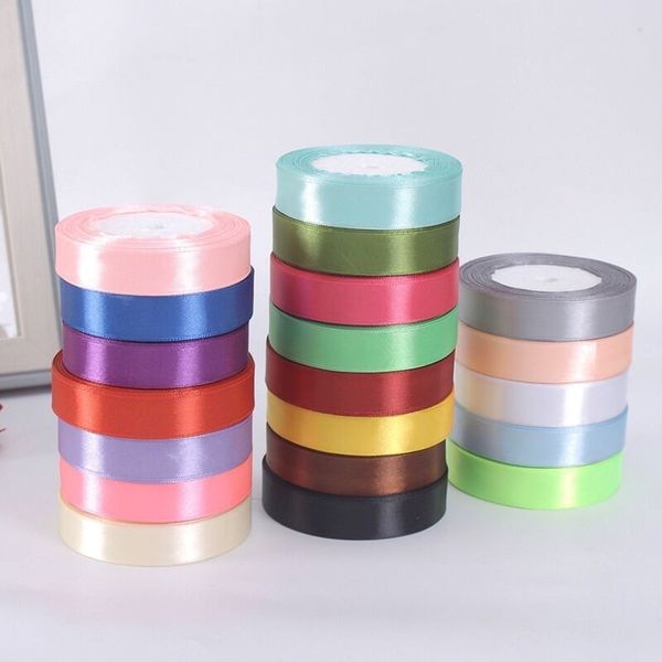 (Sỉ 1 cây) Ruy Băng Lụa , Nhiều Màu , Bản 2cm - Cuộn 22m