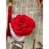 Đầu Bông Hoa Mẫu Đơn Đỏ Size 15cm Dùng Để Trang Trí Tết - Decor Tháp Nước,Tháp Bánh,Tháp Oản Tài Lộc