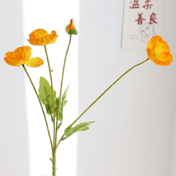 Hoa Anh Túc - Hoa giả để bàn, decor trang trí phòng, làm đạo cụ chụp ảnh cực đẹp