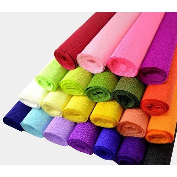 Cuộn Giấy Nhún Làm Hoa Đủ Màu - Giá Rẻ-khổ 50cm*2,5met
