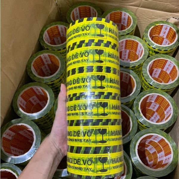 Băng Dính Dễ Vỡ - 1 Cuộn Băng Dính In Chữ Hàng Dễ Vỡ - Loại Đẹp