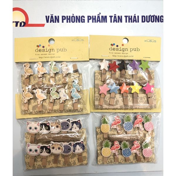 KẸP GỖ TREO ẢNH, TRANG TRÍ NHIỀU MẪU