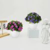 Hoa giả - Chậu hoa baby tròn nhỏ để bàn - Decor trang trí siêu xinh