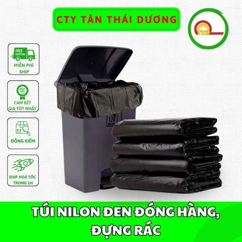 TÚI NILON ĐEN ĐÓNG HÀNG, ĐỰNG RÁC CÁC CỠ VÀ TÚI RÁC CUỘN