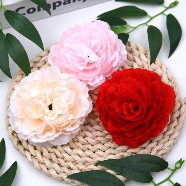 Hoa giả - Đầu bông hoa Mao Lương bằng lụa - Đầu bông hoa giả trang trí giỏ quà Tết, Trang trí tháp oản, tháp bia