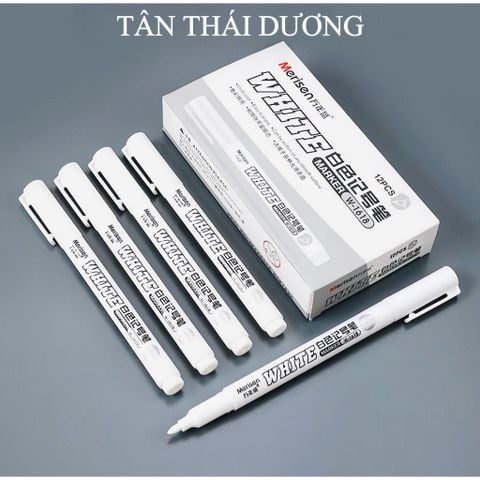 Bút đánh dấu màu trắng - Bút viết giấy bóng kính, Bút viết không xoá - Bút lông dầu đánh dấu cao cấp - Bút Marker