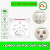 (COMBO 100c ) MÓC DÁN TƯỜNG . SIÊU DÍNH - SIÊU CHỊU LỰC.