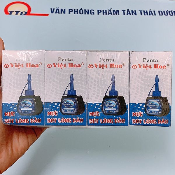 Mực Bút Lông Dầu 3 Màu - Xanh/ Đỏ/ Đen