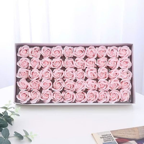 Hộp 50 bông hoa sáp 3 lớp - Hoa sáp thơm Hàn Quốc - Làm bó hoa cực đẹp