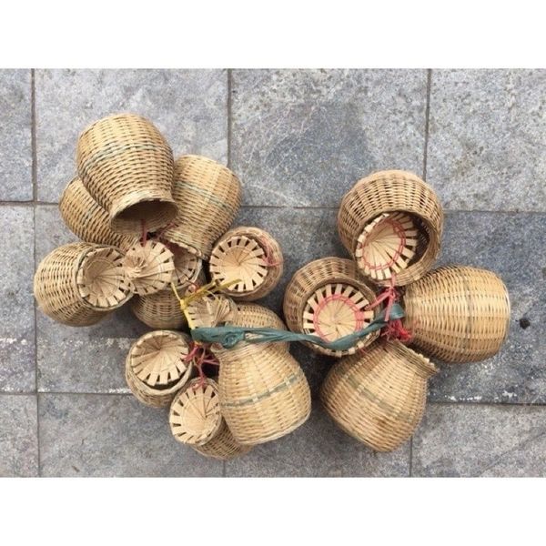 Giỏ tre - Giỏ cua, giỏ cá decor trang trí, làm giỏ cắm hoa cực đẹp